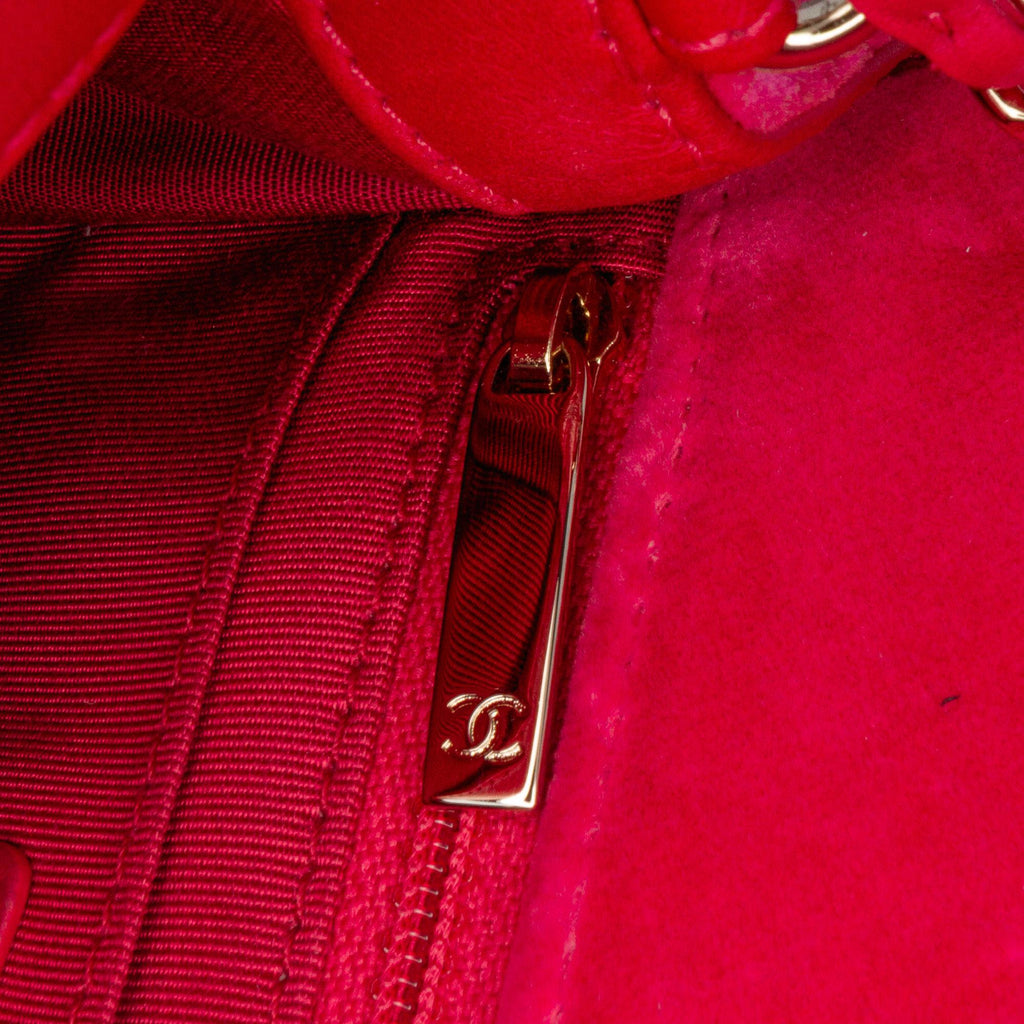 Chanel Mini Square Classic Velvet Pearl Crush Single Flap