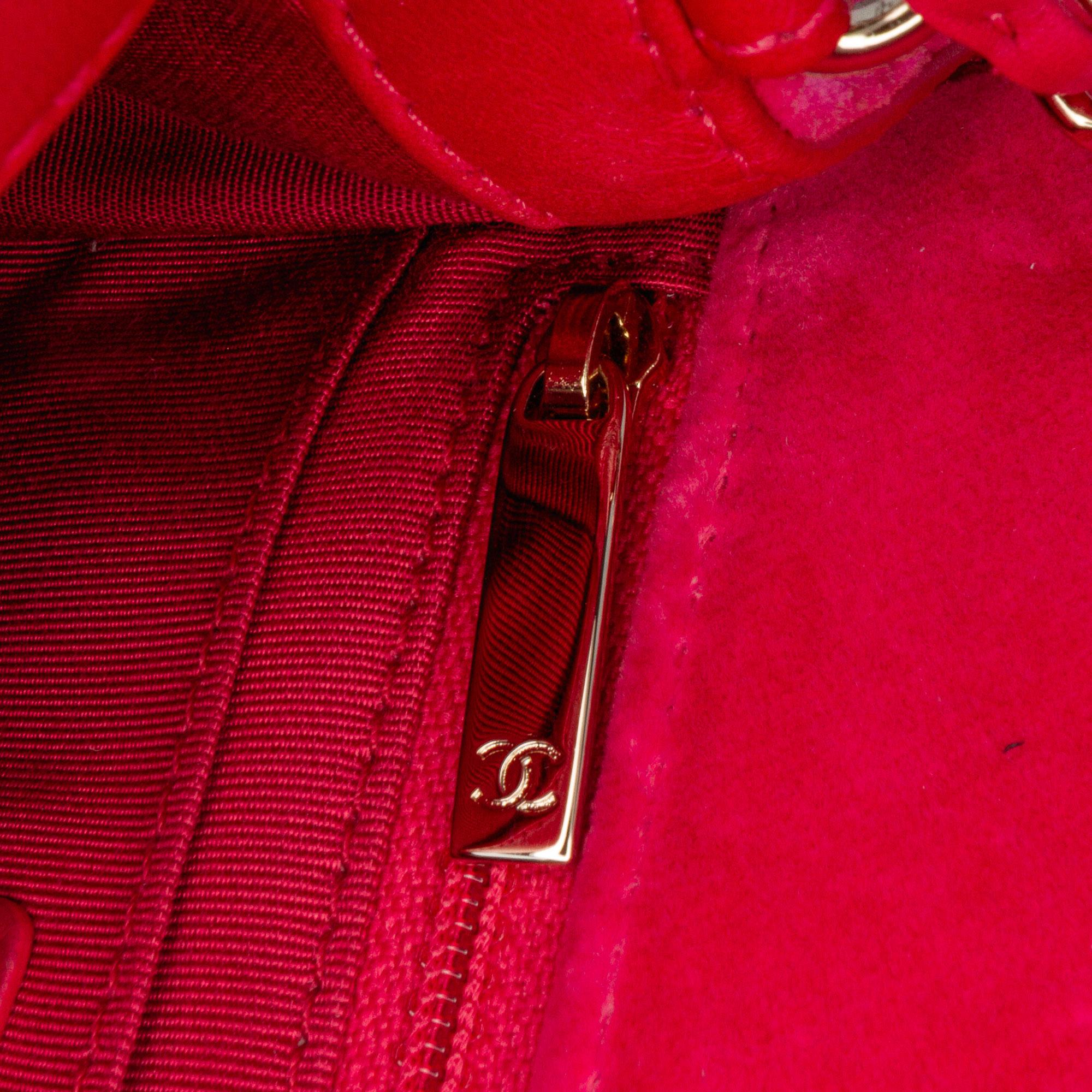 Chanel Mini Square Classic Velvet Pearl Crush Single Flap
