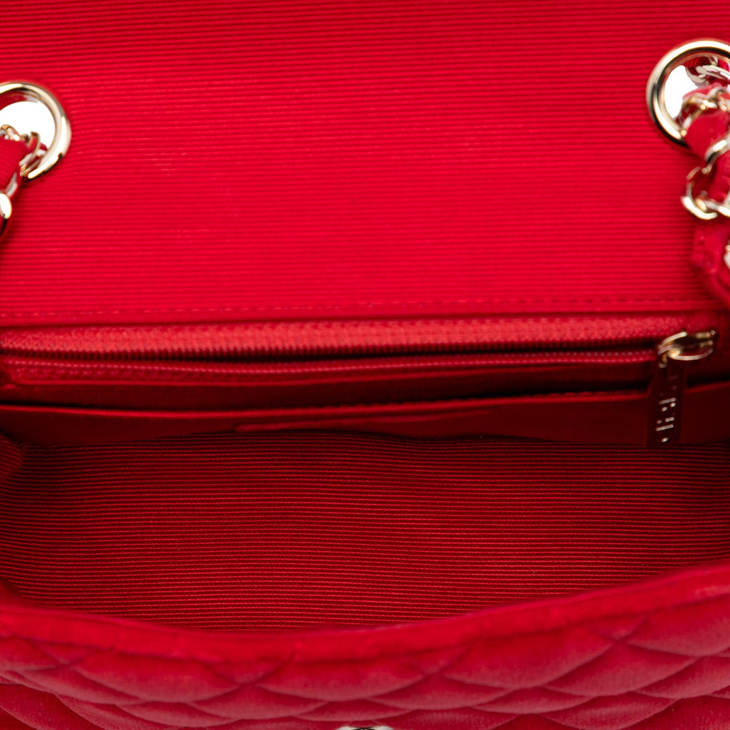 Chanel Mini Square Classic Velvet Single Flap