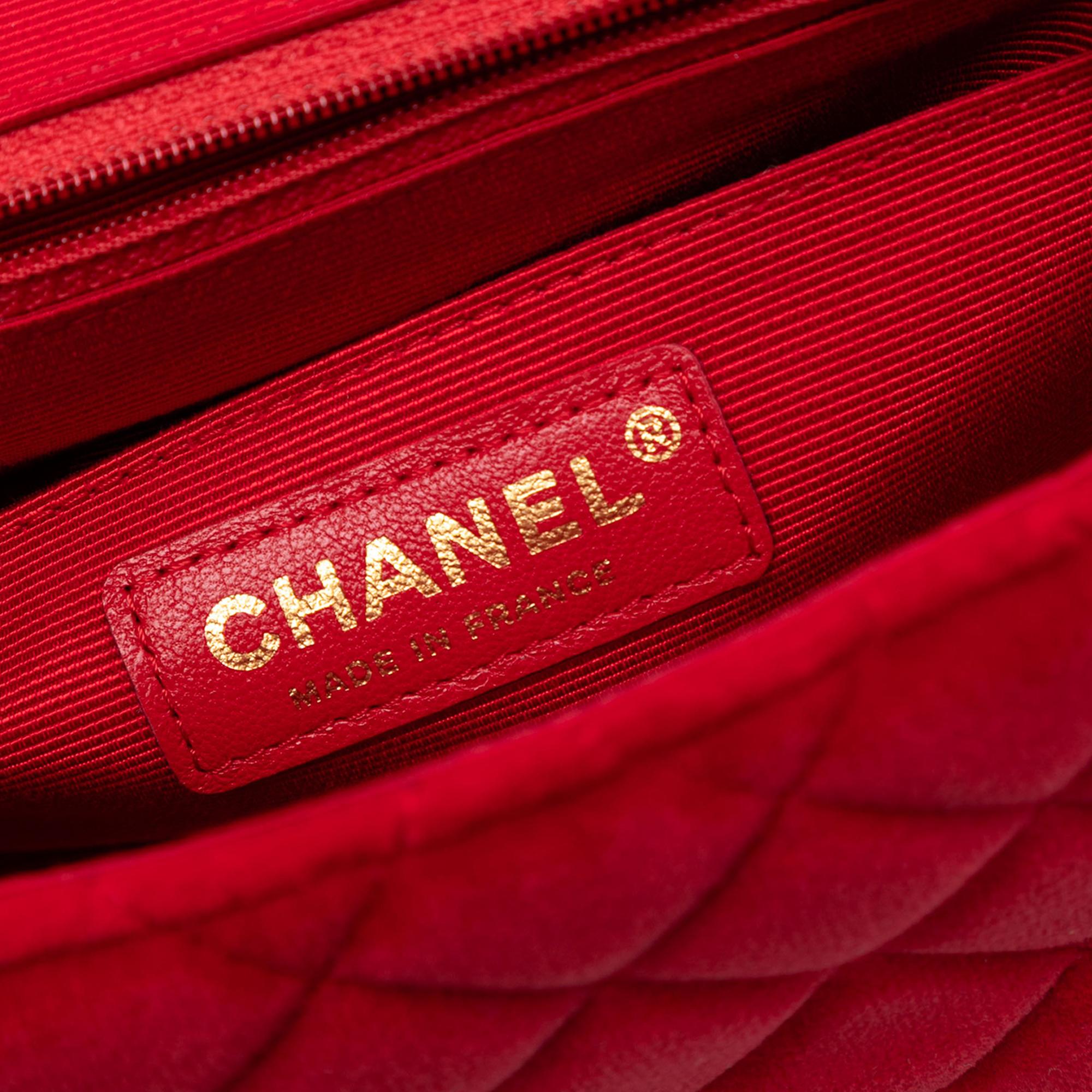 Chanel Mini Square Classic Velvet Single Flap