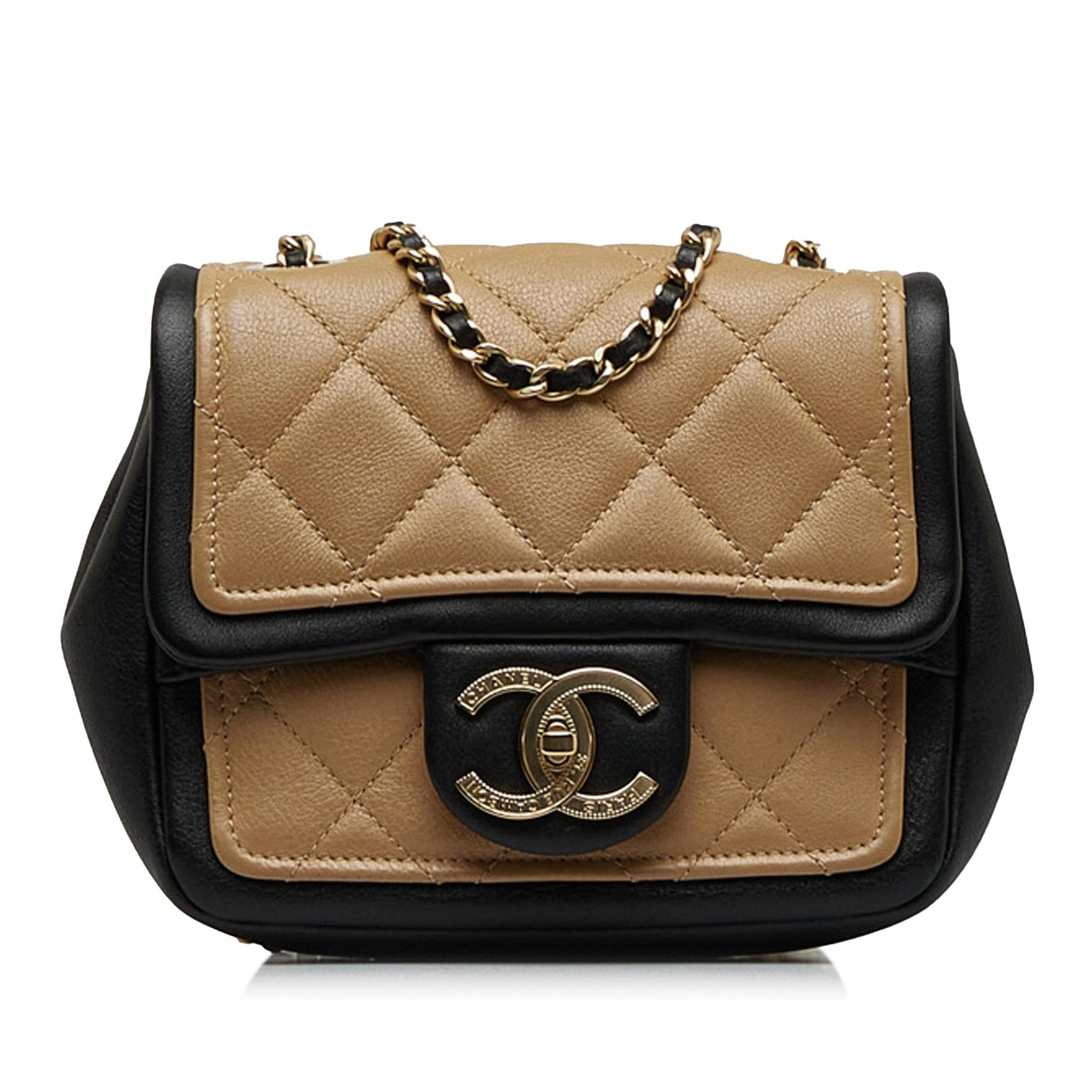 Chanel Mini Square Graphic Flap Crossbody Bag
