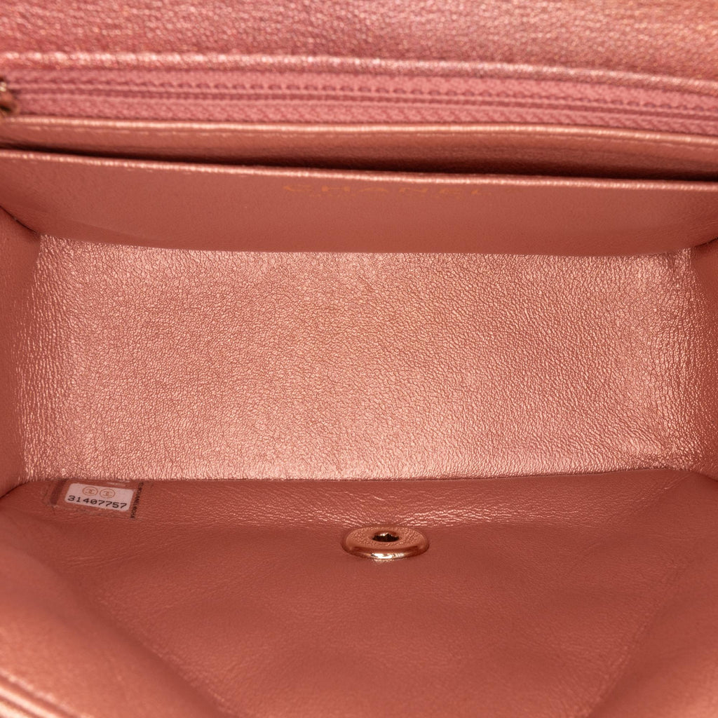 Chanel Mini Square Iridescent Calfskin Flap