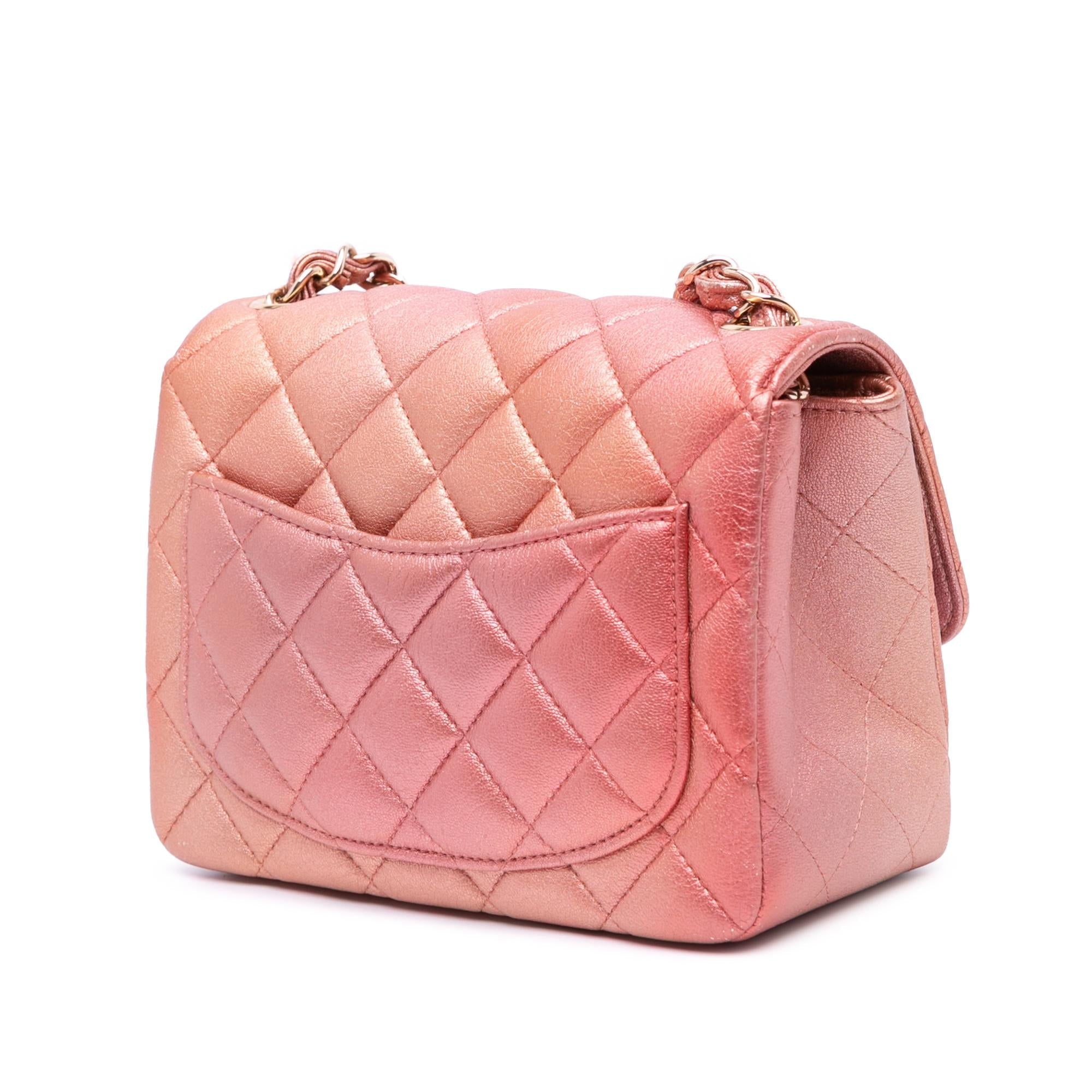 Chanel Mini Square Iridescent Calfskin Flap