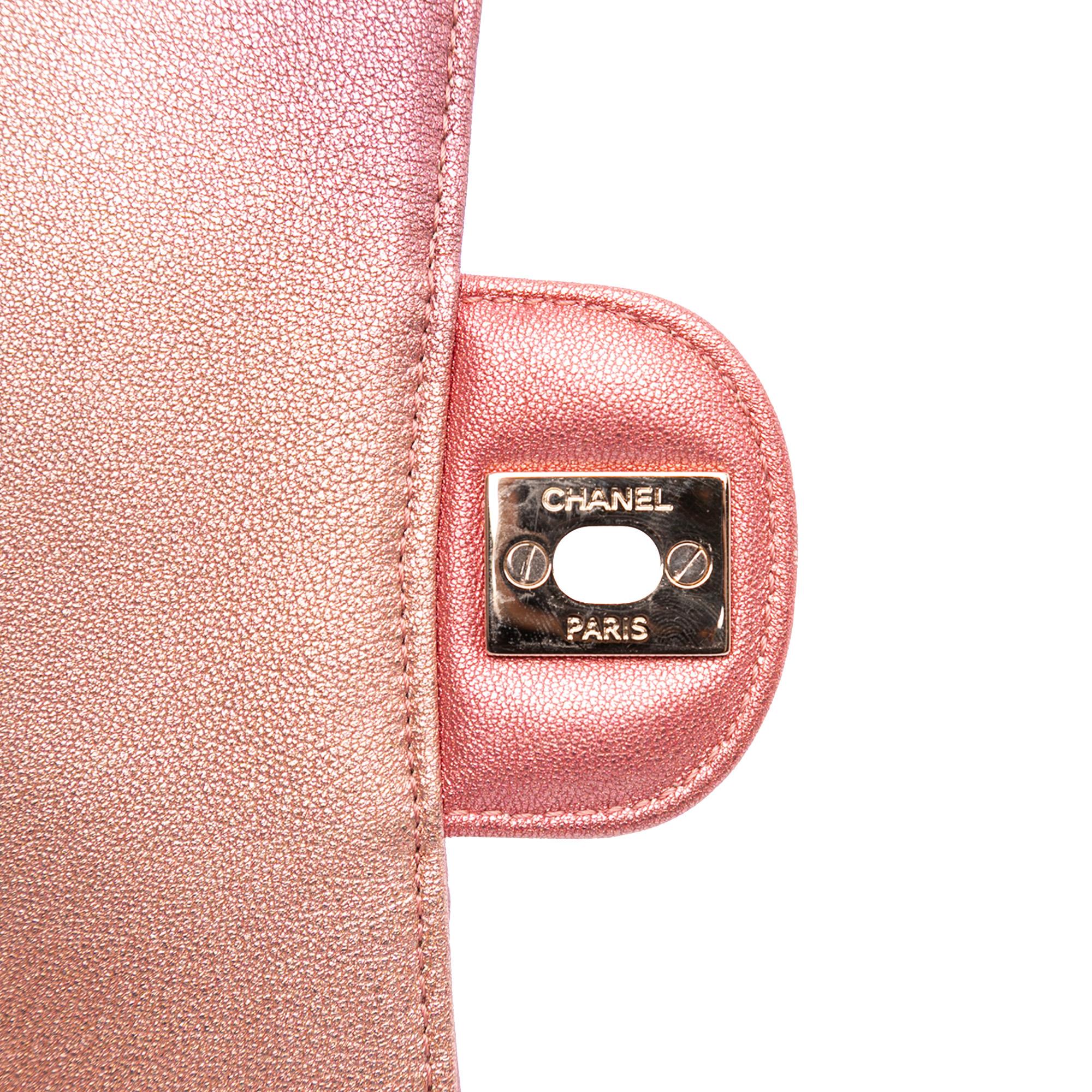 Chanel Mini Square Iridescent Calfskin Flap