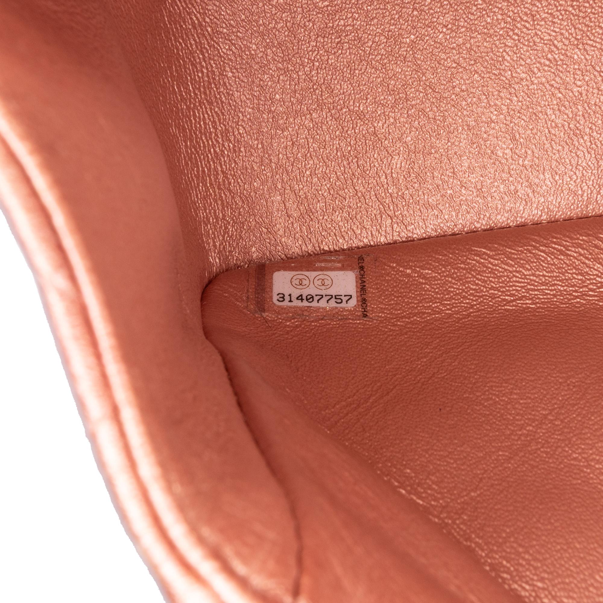 Chanel Mini Square Iridescent Calfskin Flap