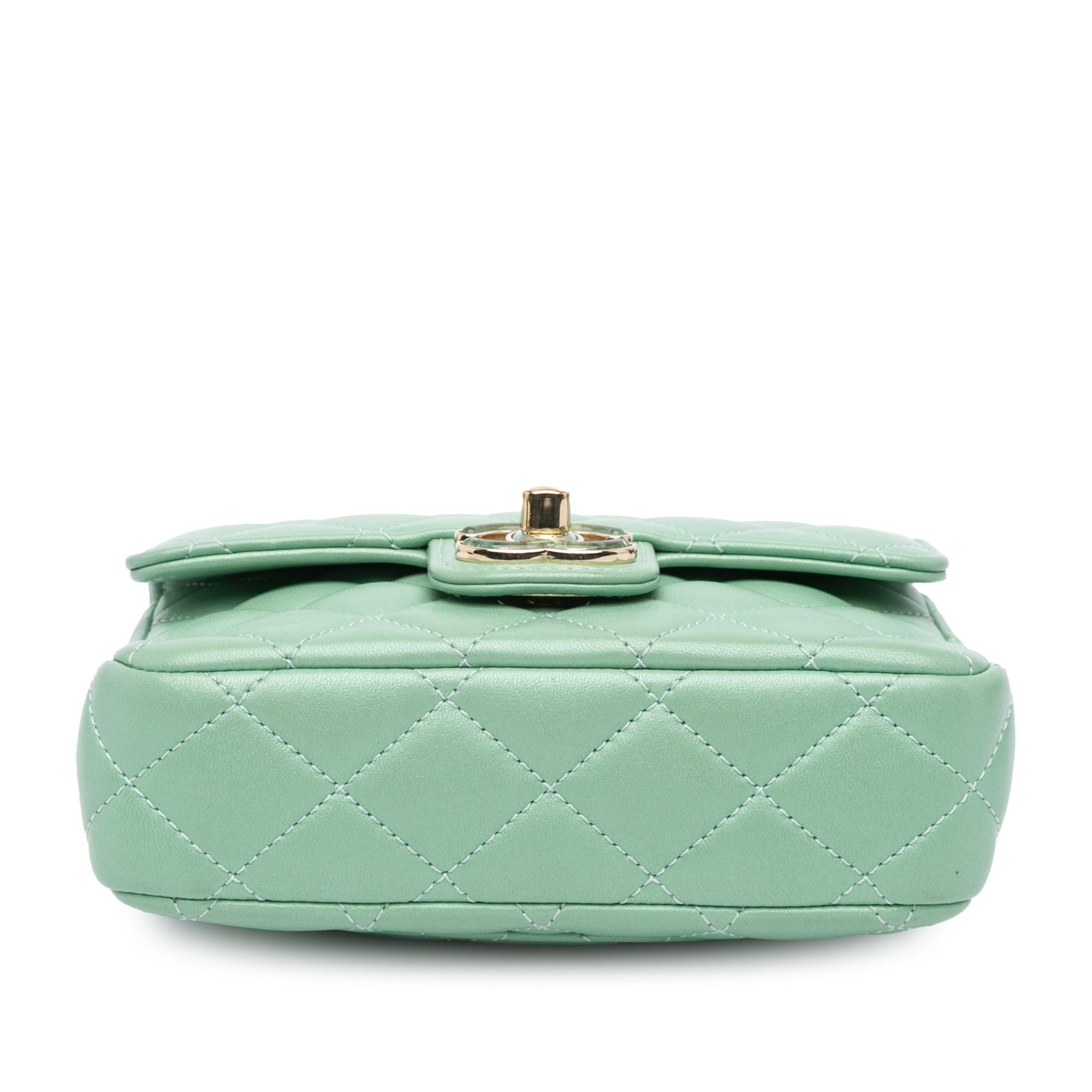 Chanel Mini Square Lambskin Candy Hearts Flap (SHG-1Ku7iU)