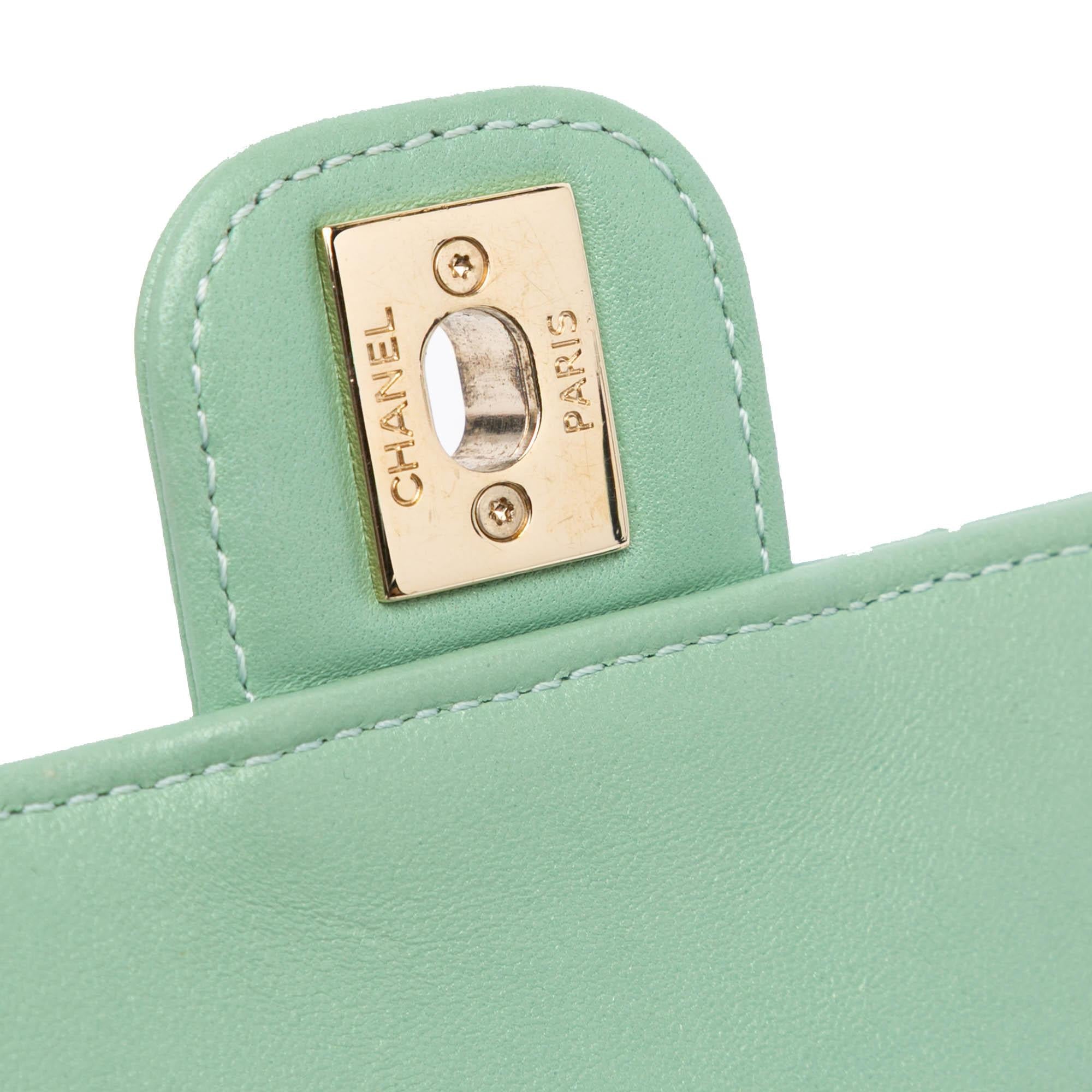 Chanel Mini Square Lambskin Candy Hearts Flap (SHG-1Ku7iU)