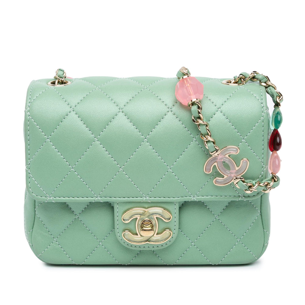 Chanel Mini Square Lambskin Candy Hearts Flap (SHG-1Ku7iU)