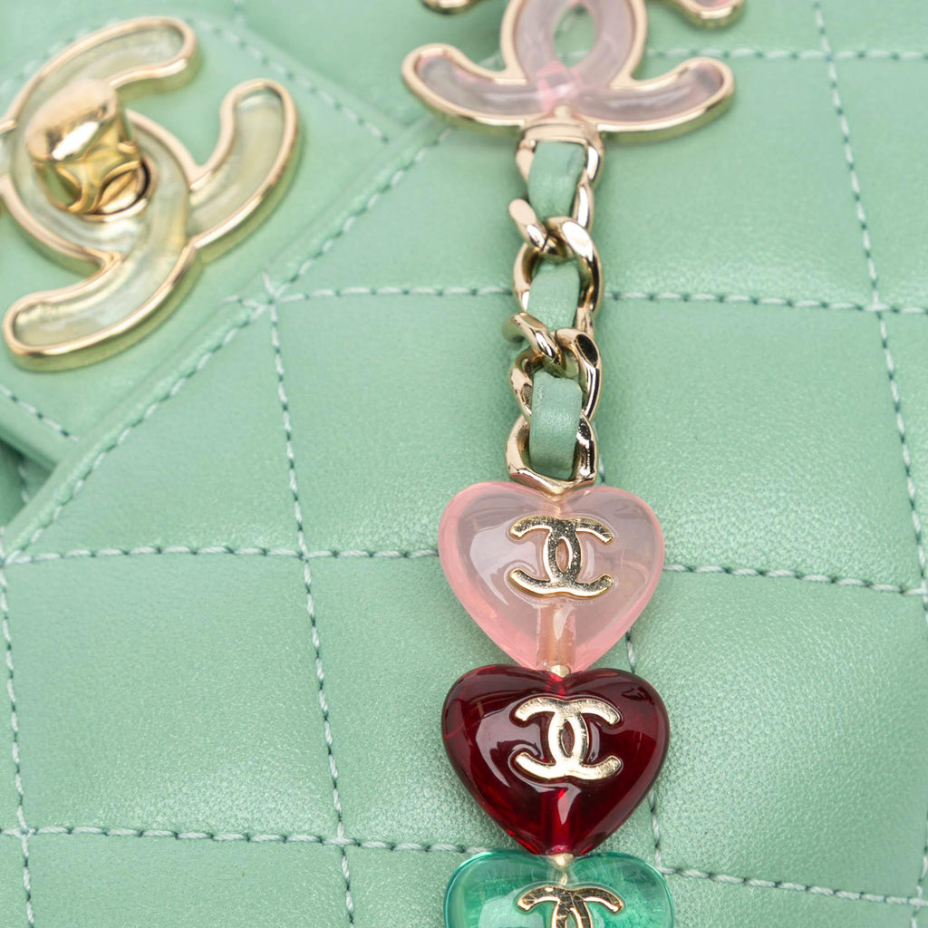 Chanel Mini Square Lambskin Candy Hearts Flap (SHG-1Ku7iU)