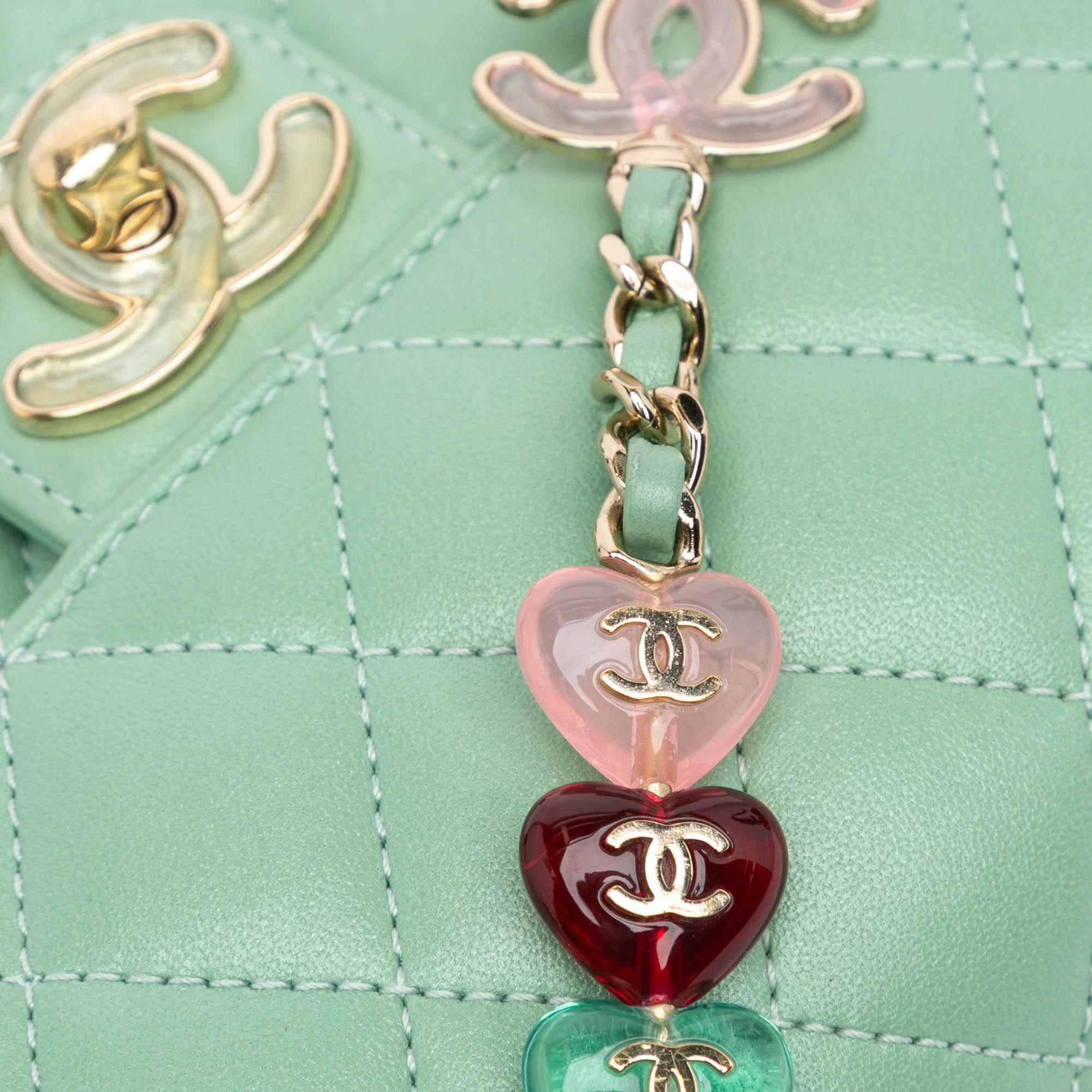 Chanel Mini Square Lambskin Candy Hearts Flap (SHG-1Ku7iU)