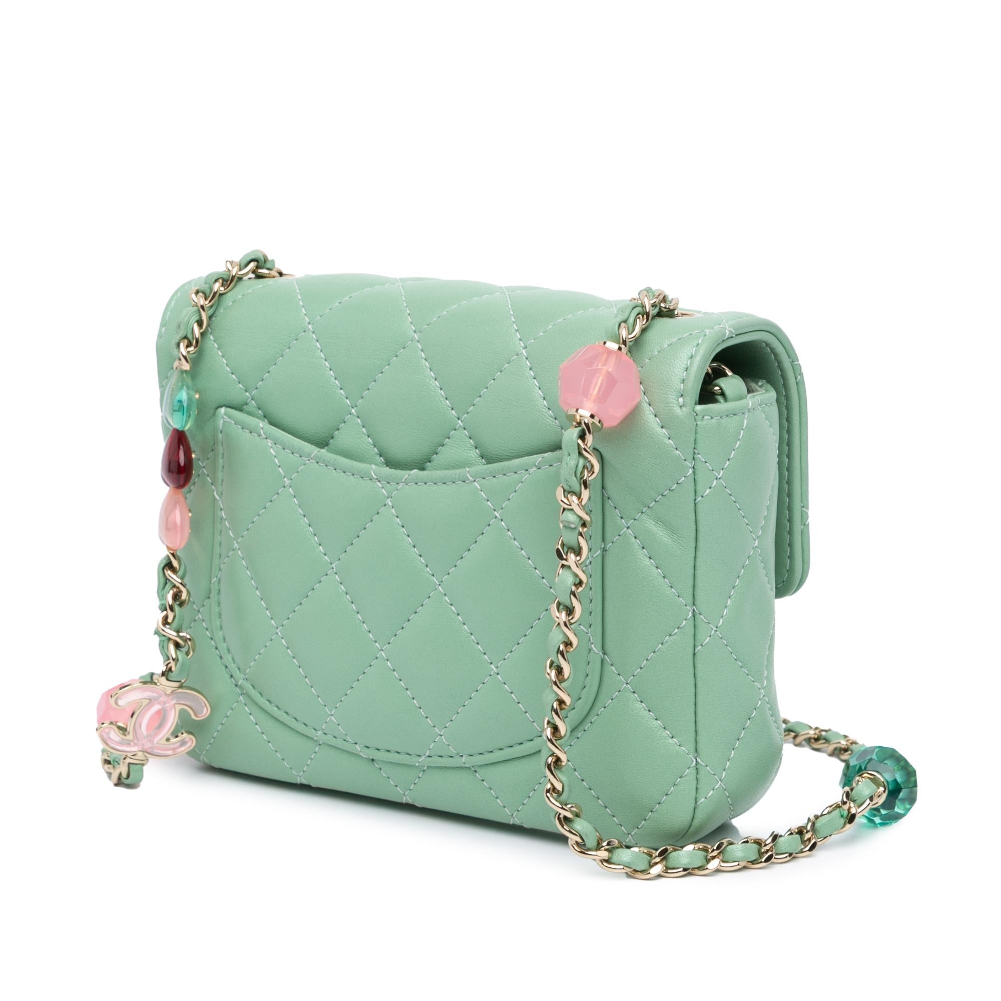 Chanel Mini Square Lambskin Candy Hearts Flap (SHG-1Ku7iU)