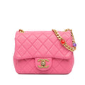 Chanel Mini Square Lambskin Pearl Samba Flap