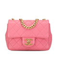 Chanel Mini Square Lambskin Pearl Samba Flap