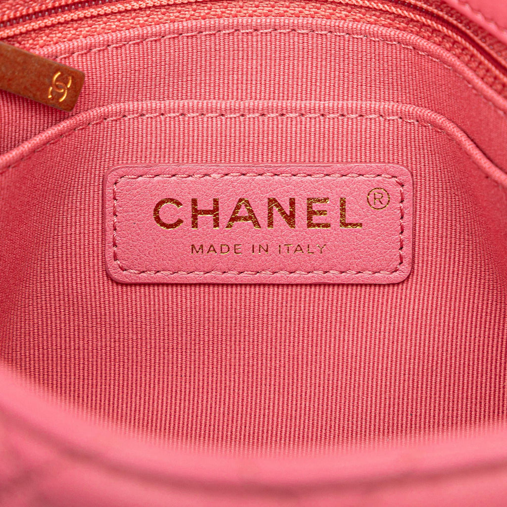 Chanel Mini Square Lambskin Pearl Samba Flap