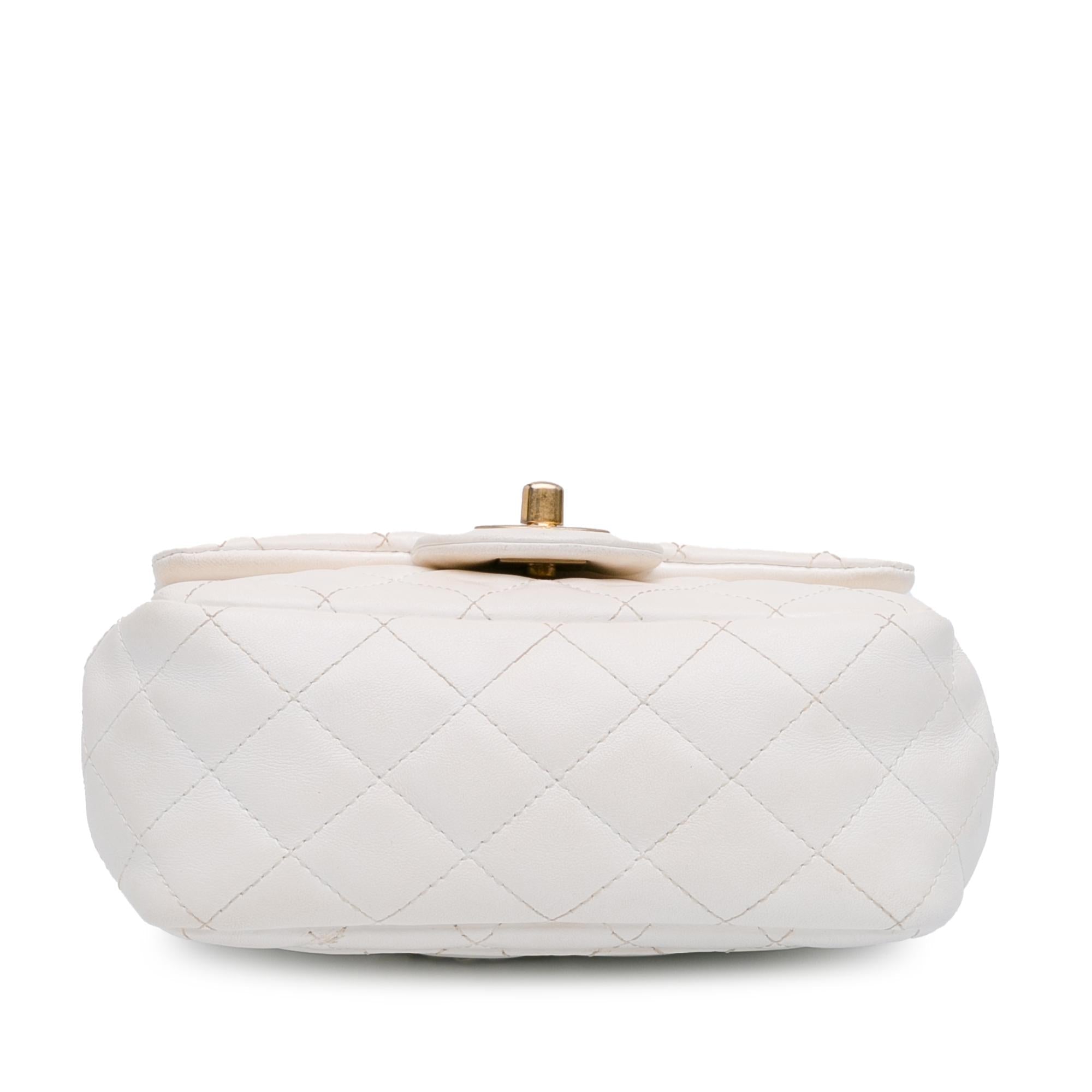 Chanel Mini Square Lambskin Romance Single Flap (SHG-cLMyQW)