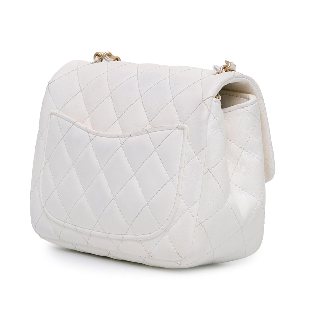 Chanel Mini Square Lambskin Romance Single Flap (SHG-cLMyQW)