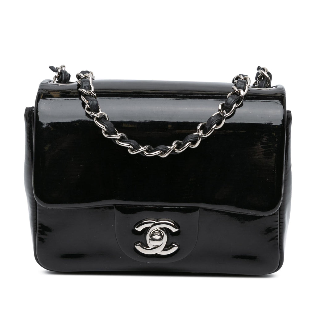Chanel Mini Square Patent Single Flap