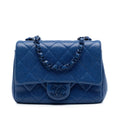 Chanel Mini Square Quilted Caviar CC Incognito Single Flap