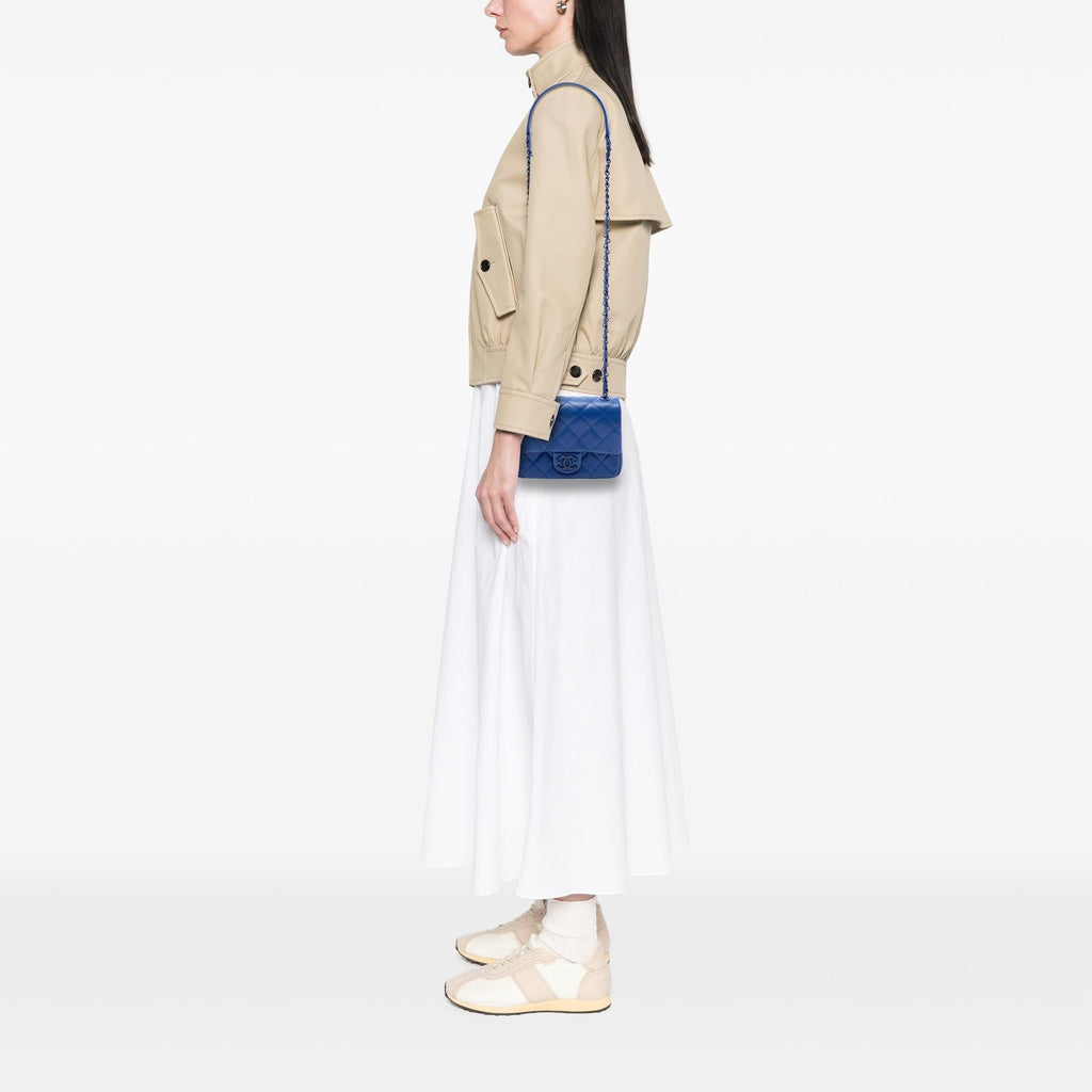 Chanel Mini Square Quilted Caviar CC Incognito Single Flap