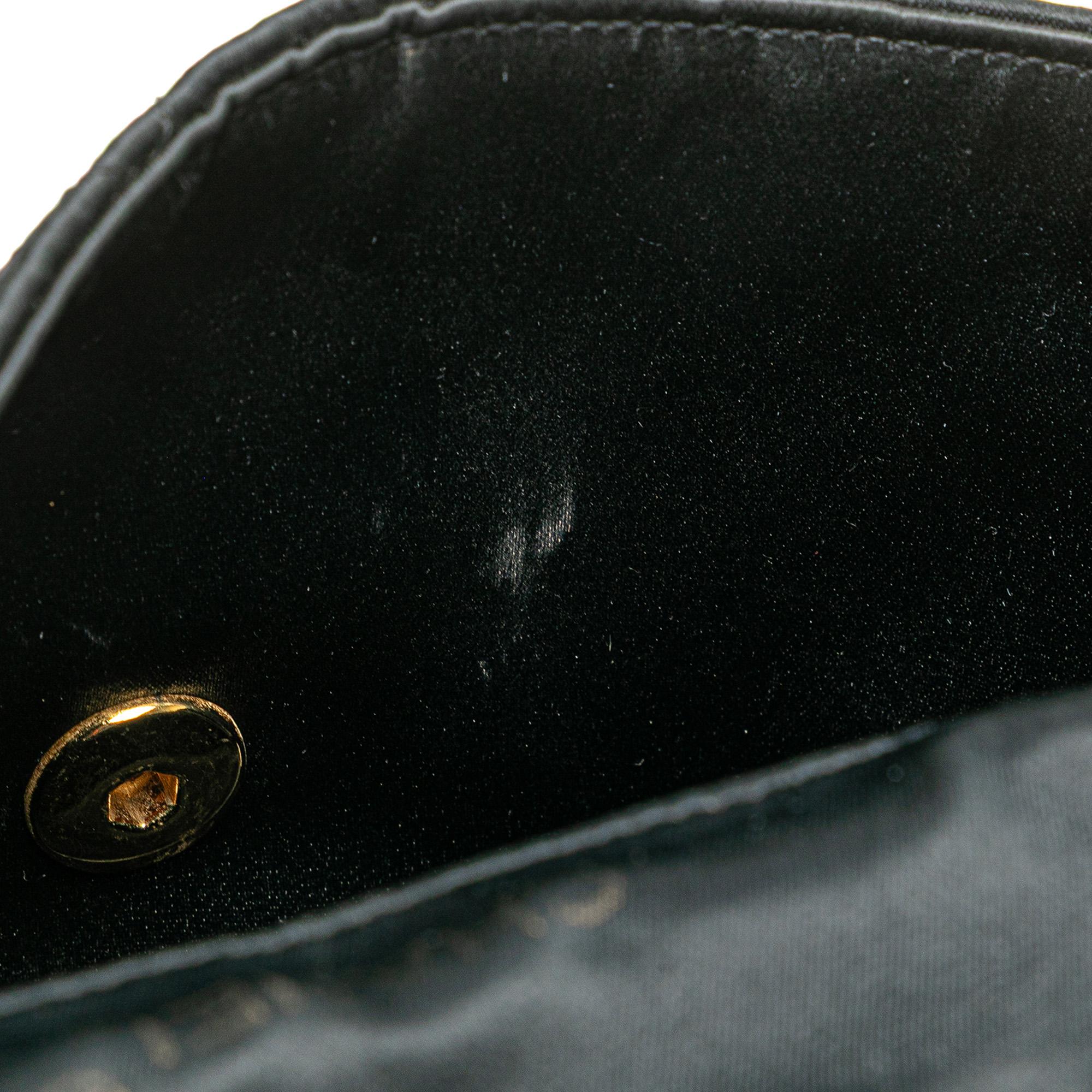 Chanel Mini Square Quilted Satin Single Flap