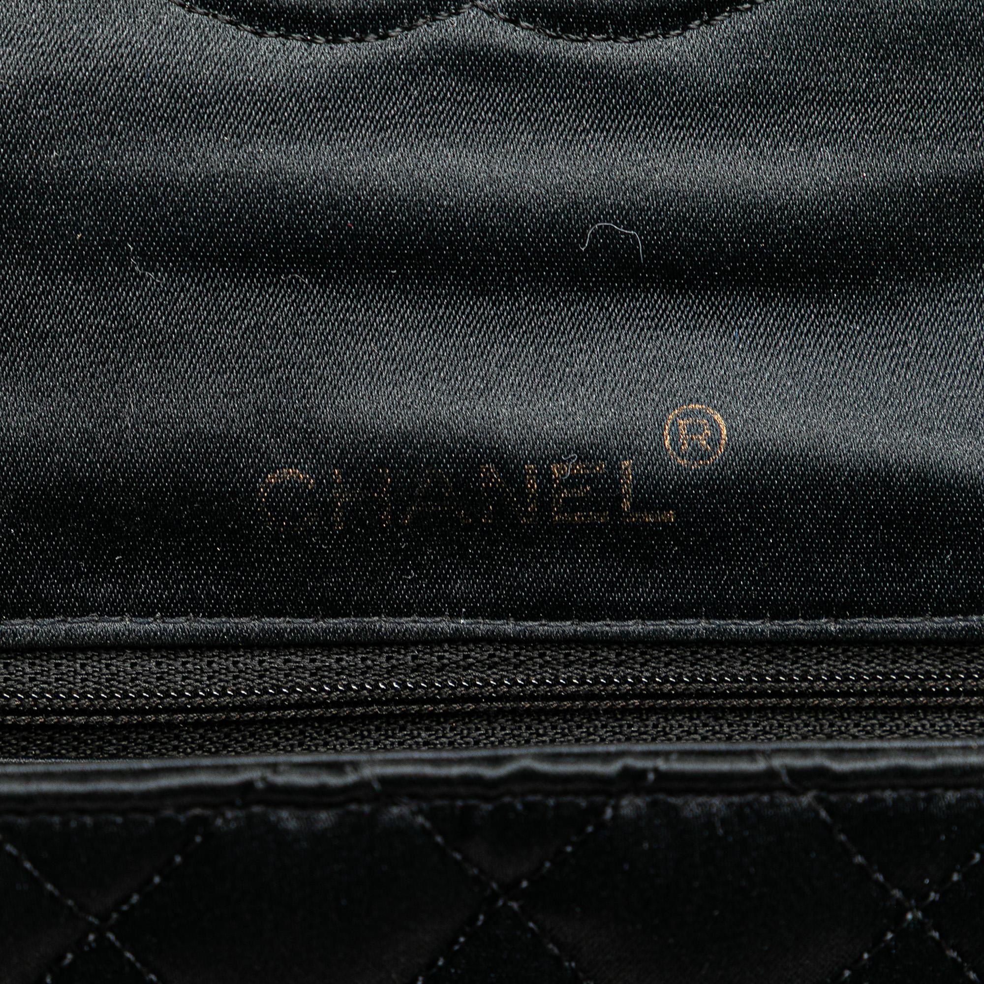 Chanel Mini Square Quilted Satin Single Flap
