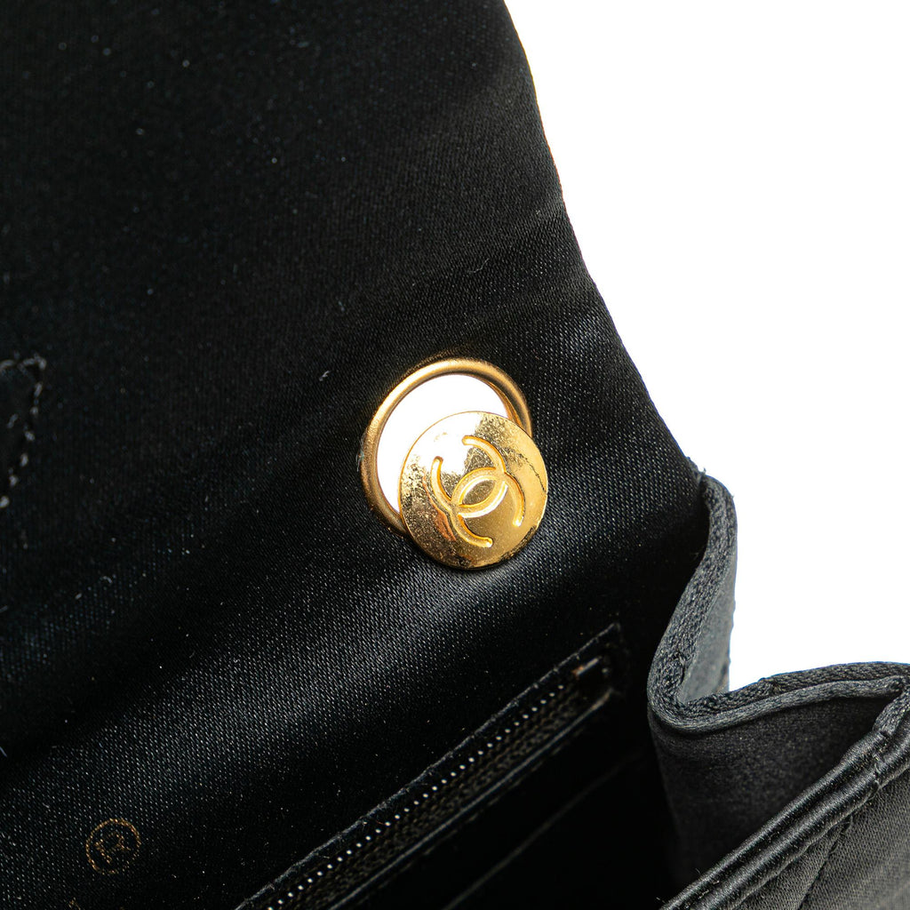 Chanel Mini Square Quilted Satin Single Flap