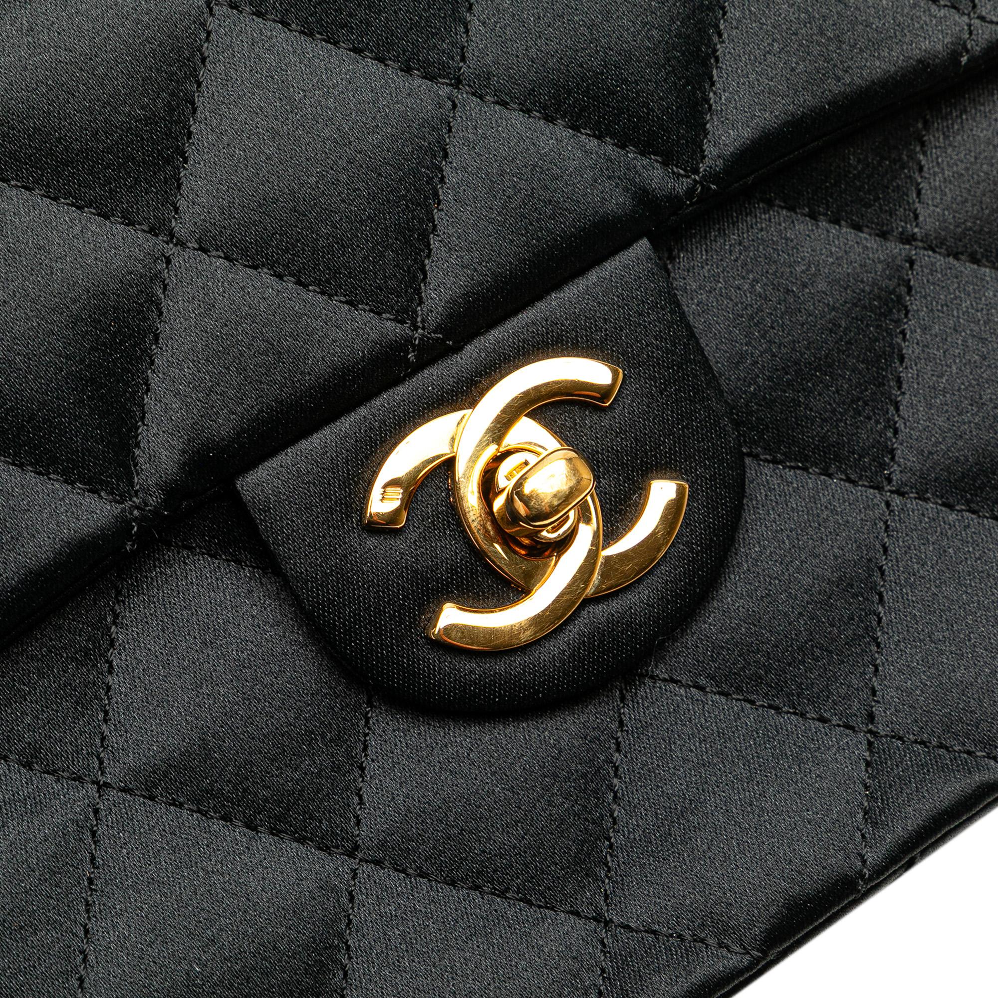 Chanel Mini Square Quilted Satin Single Flap