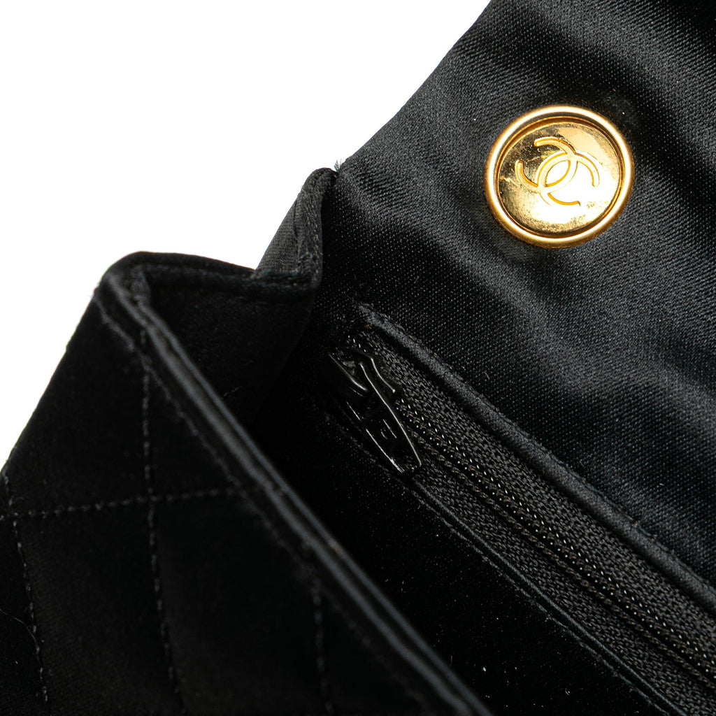 Chanel Mini Square Quilted Satin Single Flap