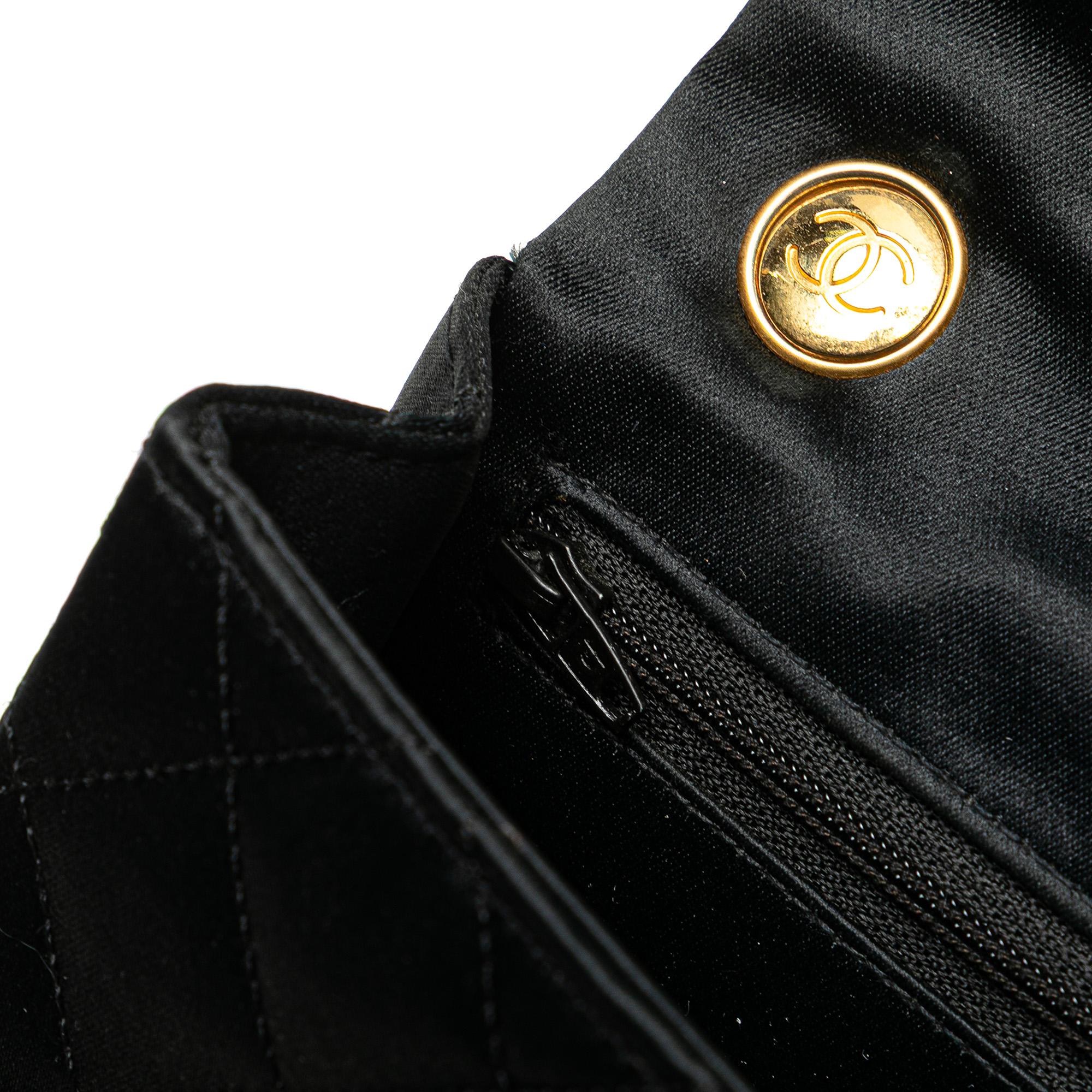 Chanel Mini Square Quilted Satin Single Flap