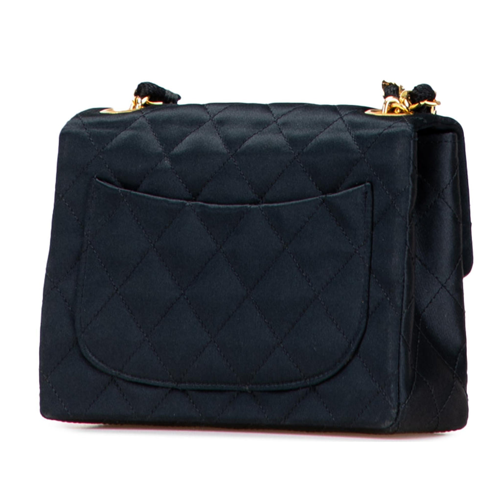 Chanel Mini Square Quilted Satin Single Flap