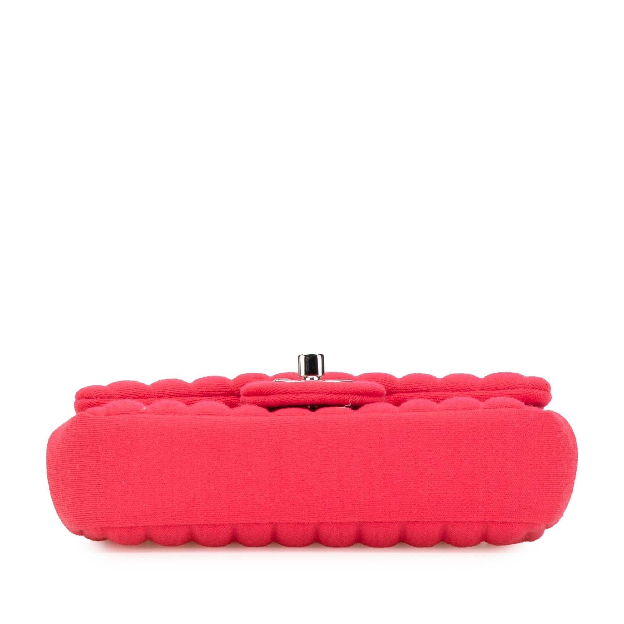 Chanel Mini Vertical Quilted Jersey Single Flap