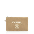 Chanel Mixed Fibers Deauville Pochette