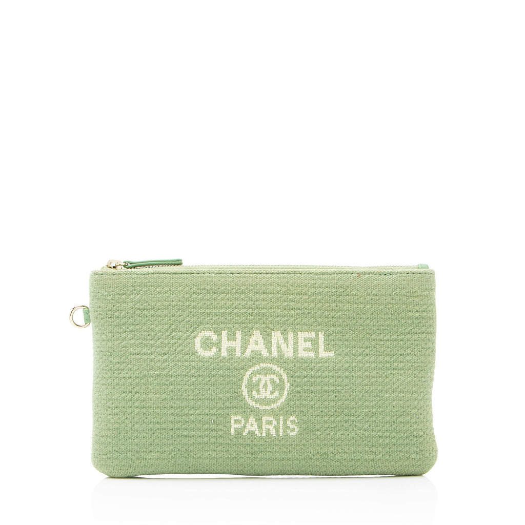 Chanel Mixed Fibers Deauville Pochette