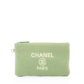 Chanel Mixed Fibers Deauville Pochette