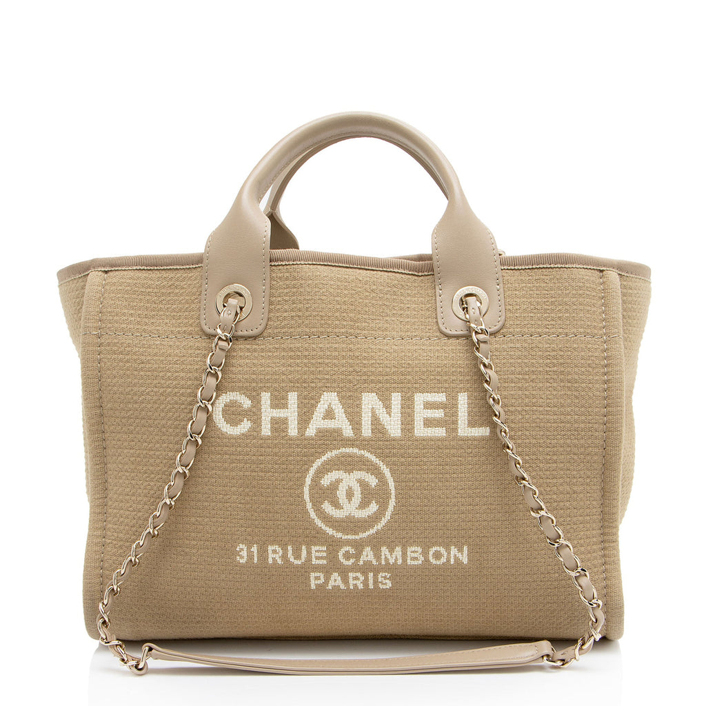 Chanel Mixed Fibers Deauville Small Tote