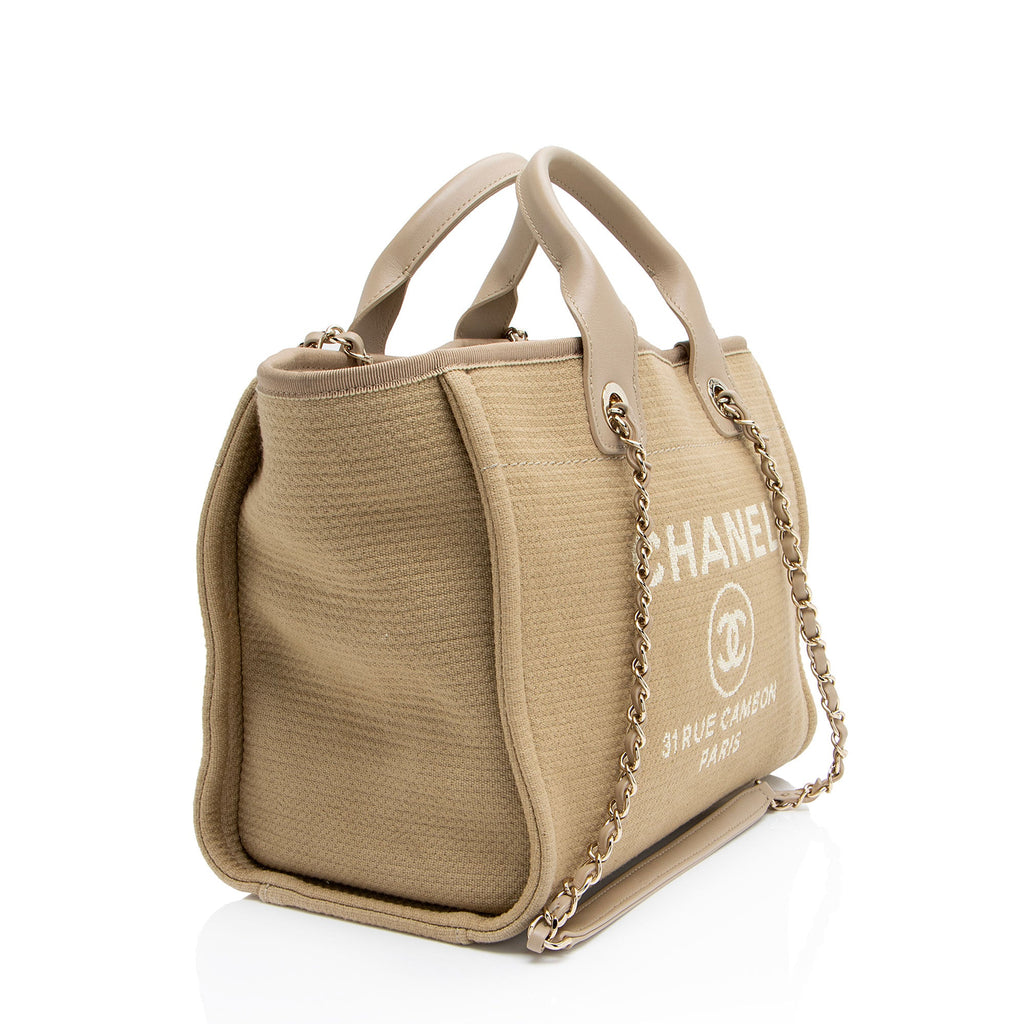 Chanel Mixed Fibers Deauville Small Tote