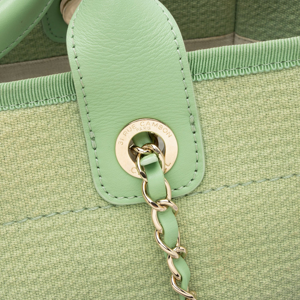 Chanel Mixed Fibers Deauville Small Tote