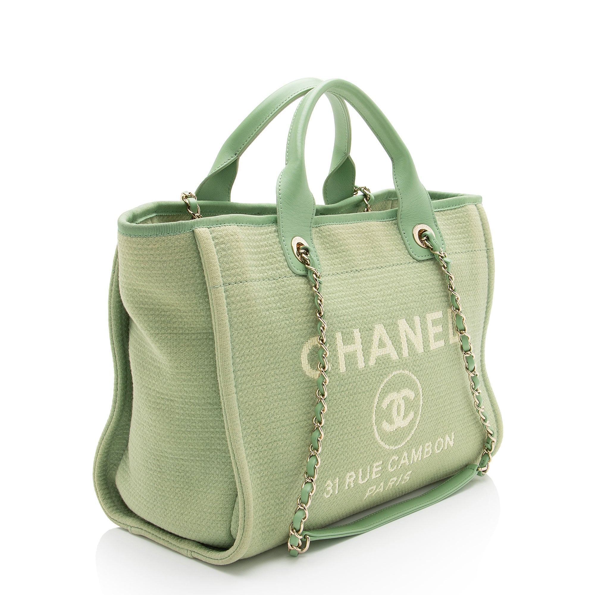 Chanel Mixed Fibers Deauville Small Tote