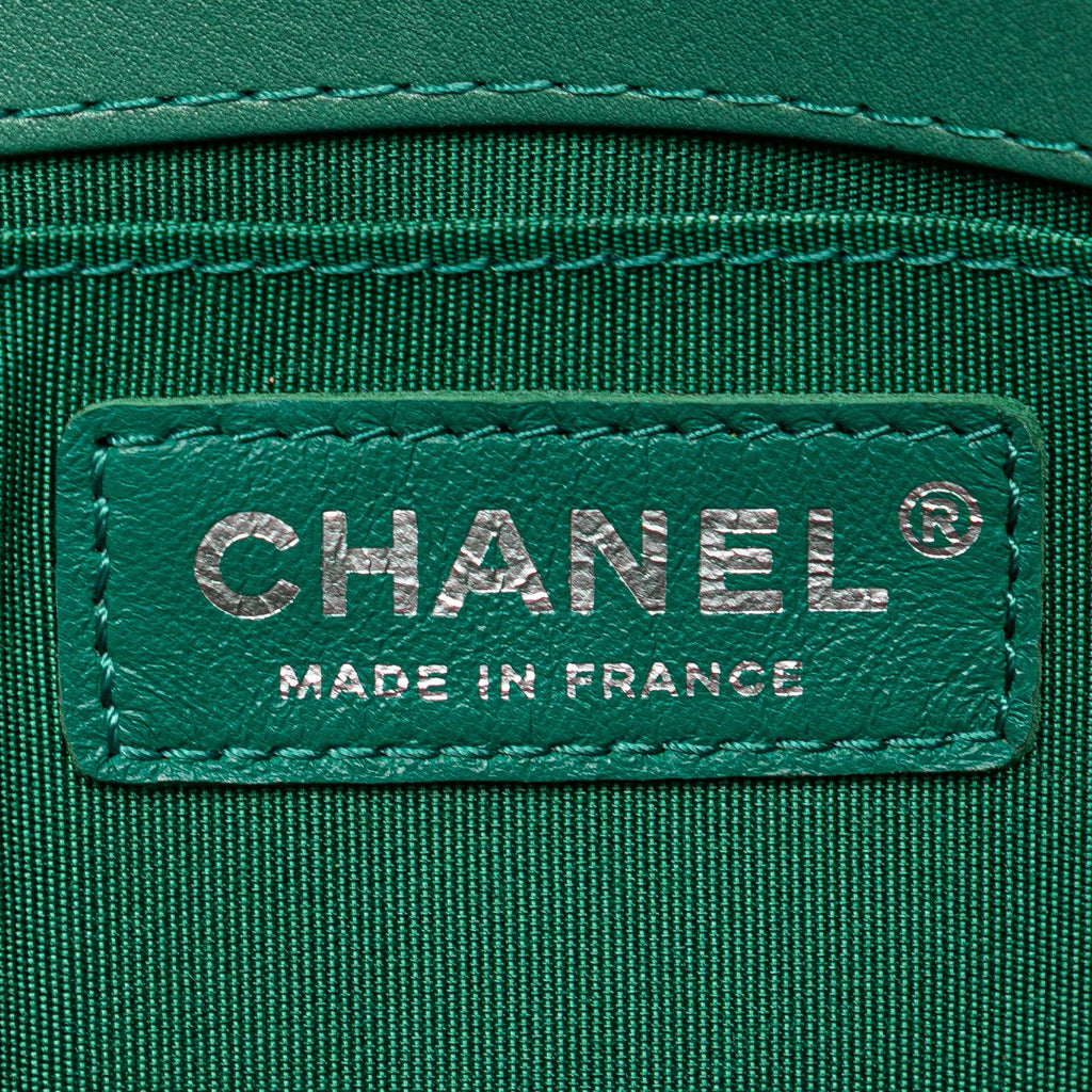 Chanel New Medium Braided Chevron Lambskin Boy Flap