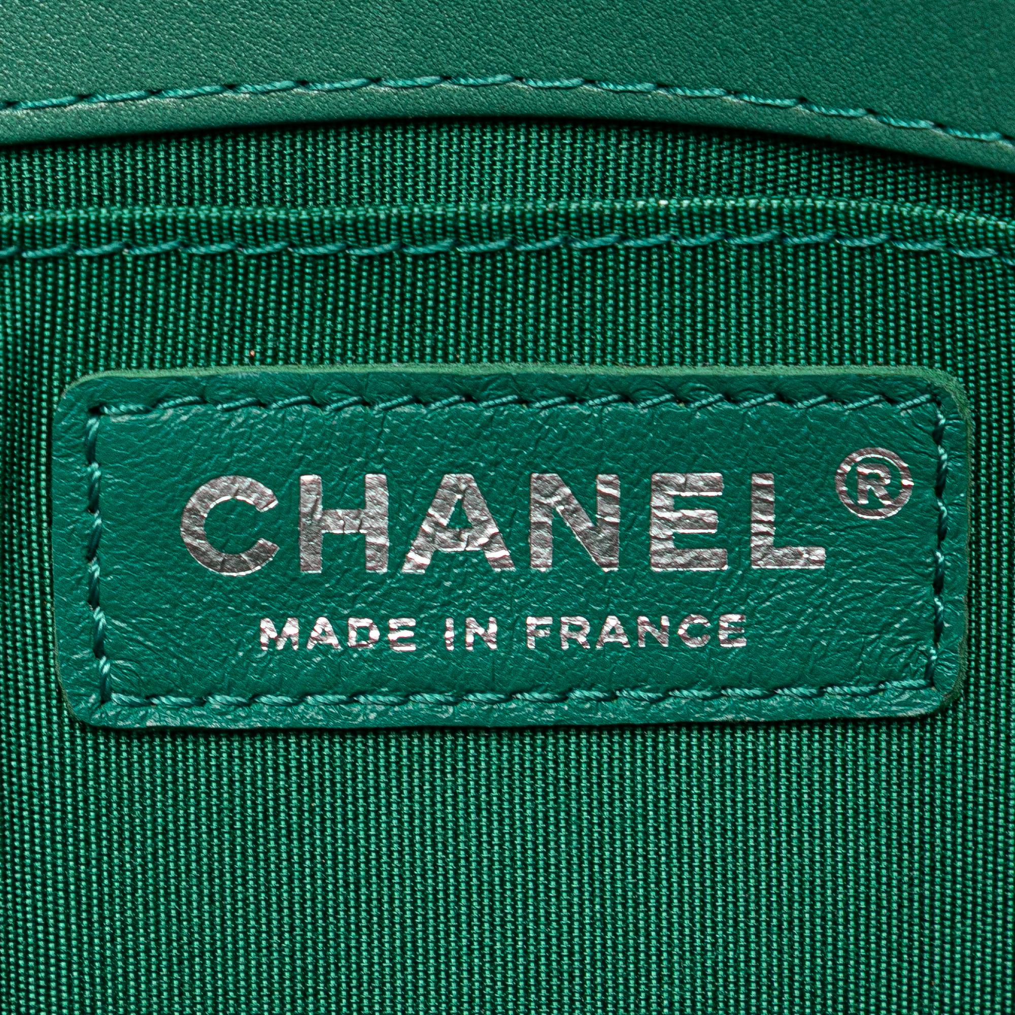 Chanel New Medium Braided Chevron Lambskin Boy Flap