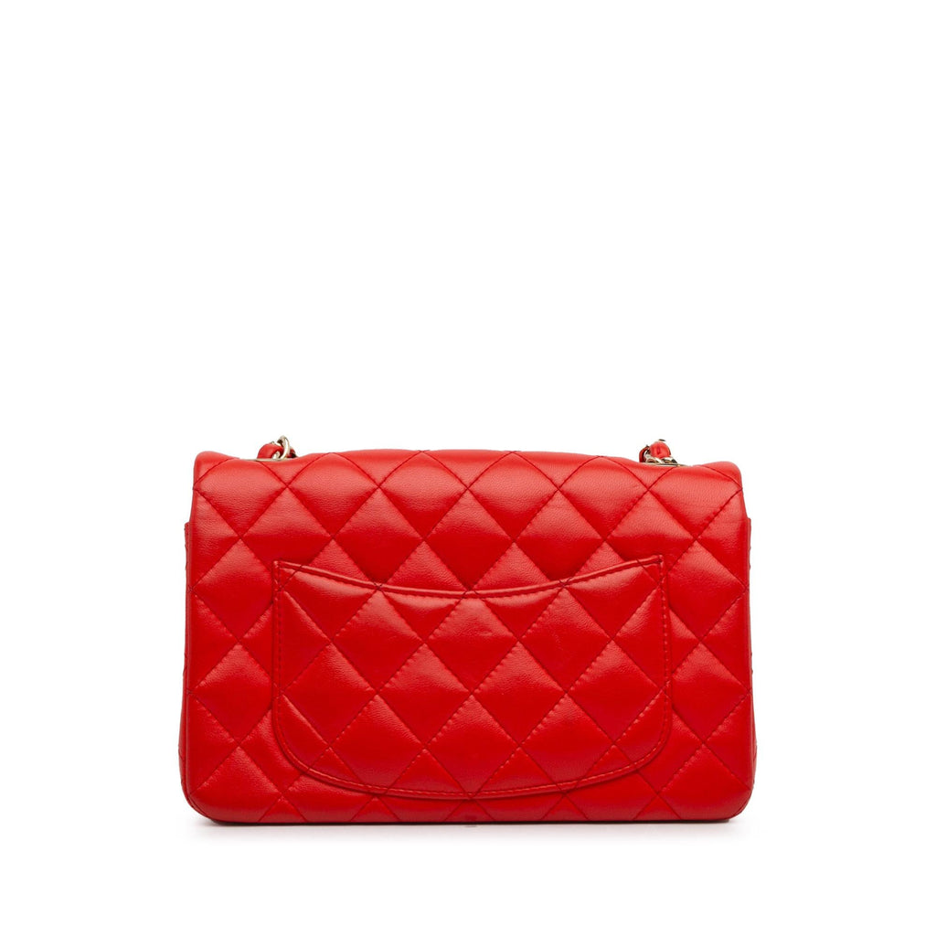 Chanel New Mini Classic Lambskin Single Flap (SHG-GUsaZG)