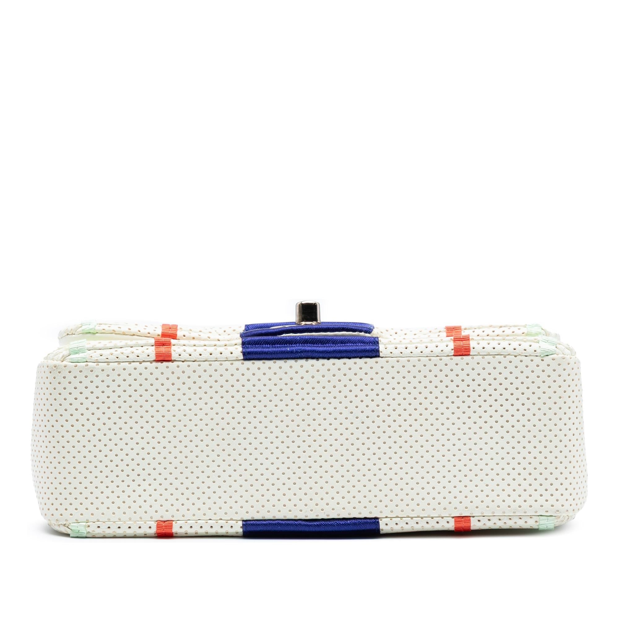 Chanel New Mini Pleated Perforated Lambskin Single Flap