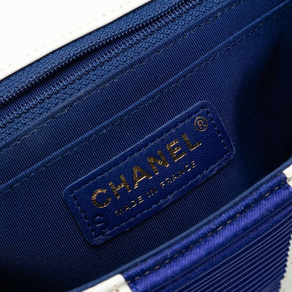 Chanel New Mini Pleated Perforated Lambskin Single Flap