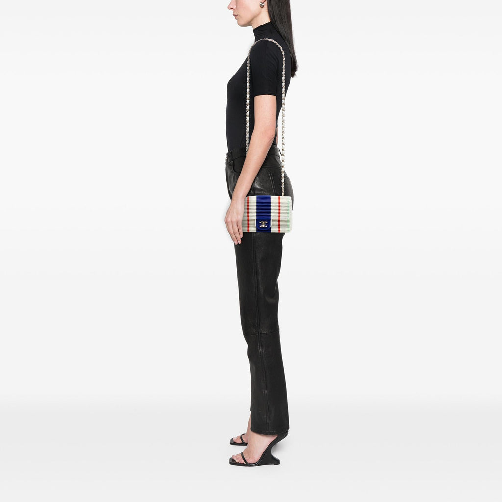 Chanel New Mini Pleated Perforated Lambskin Single Flap