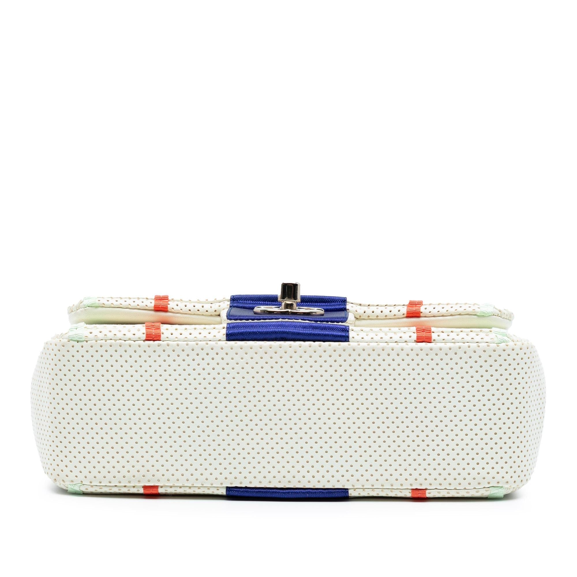 Chanel New Mini Pleated Perforated Lambskin Single Flap