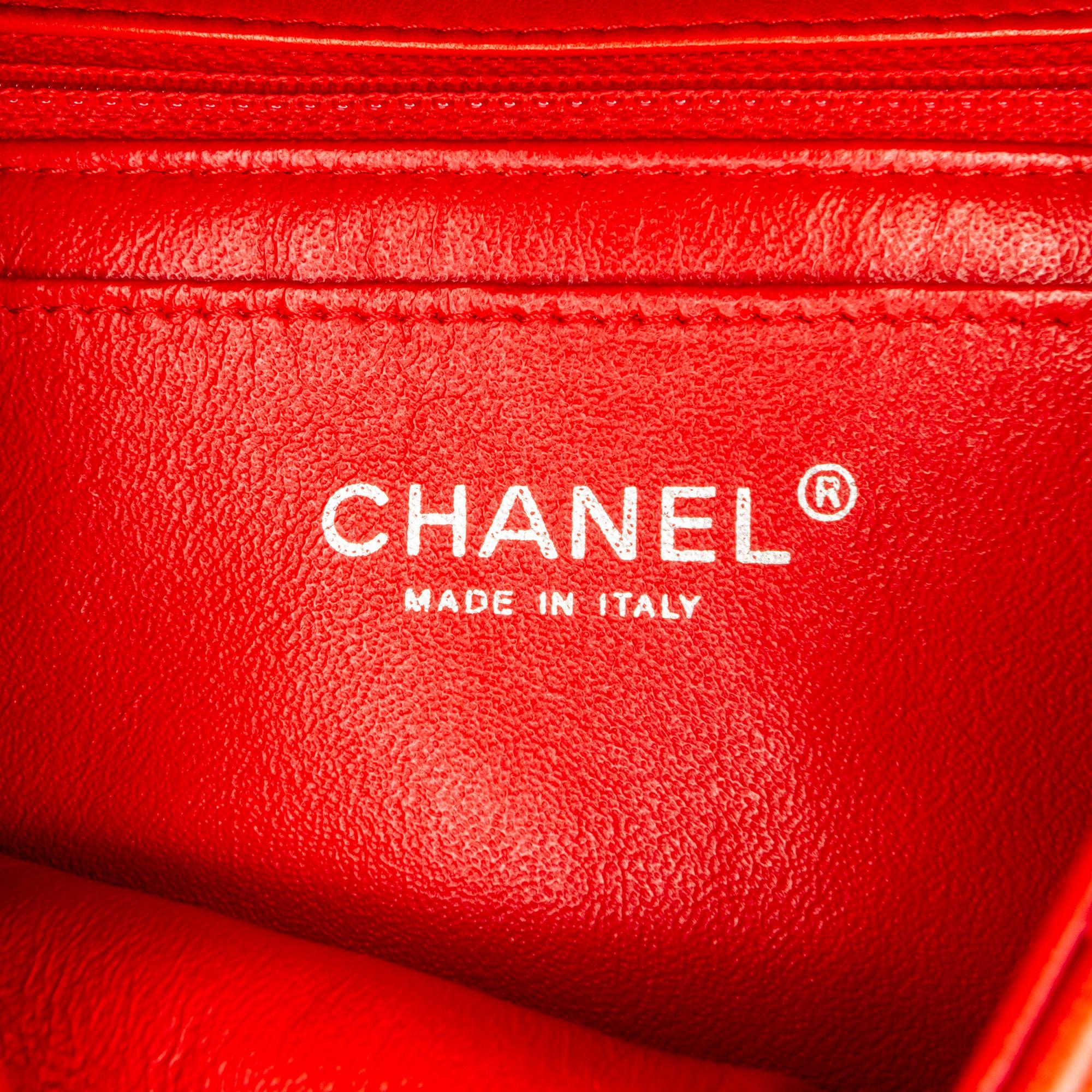 Chanel New Mini Rectangular Classic Lambskin Single Flap