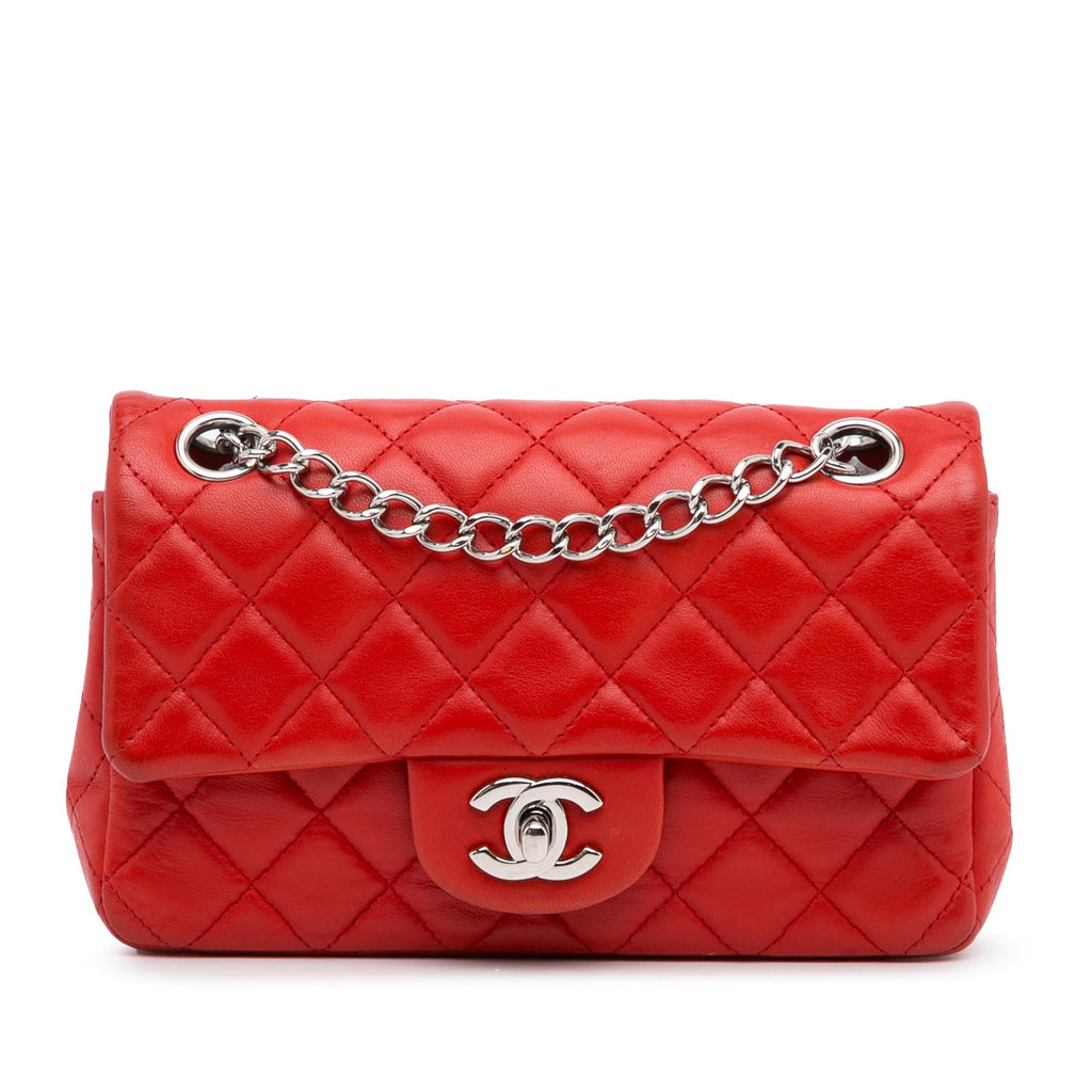 Chanel New Mini Rectangular Classic Lambskin Single Flap
