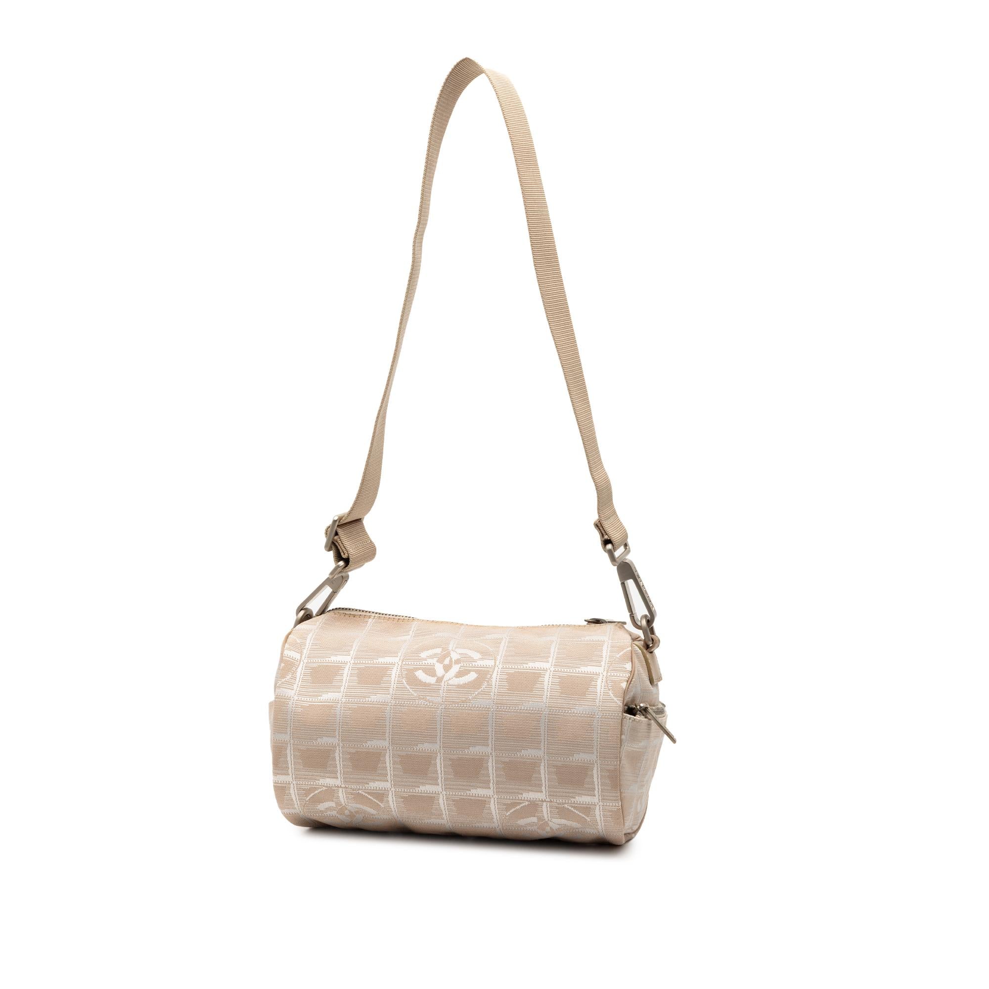 Chanel New Travel Line Nylon Barrel Shoulder Bag