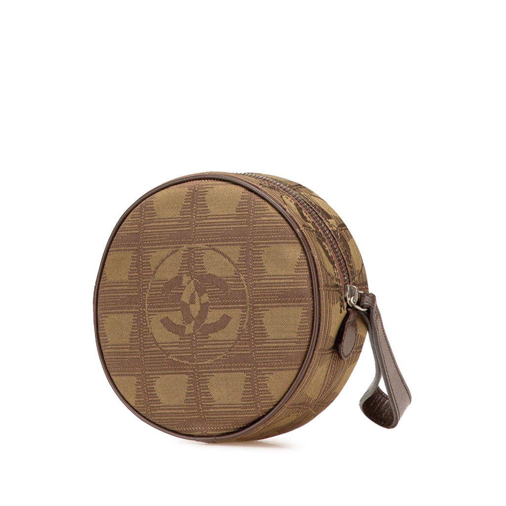 Chanel New Travel Line Nylon Round Pouch