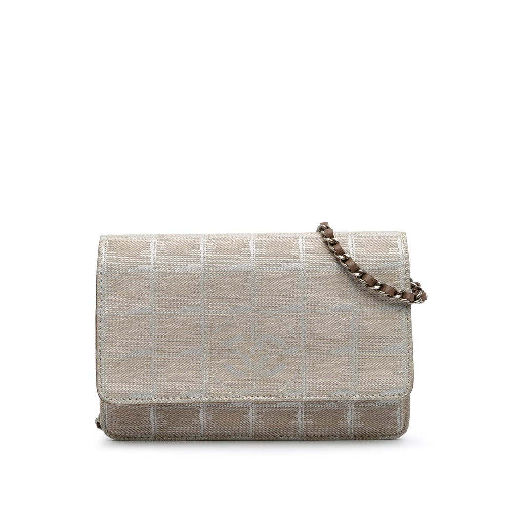 Chanel New Travel Line Nylon Wallet On Chain